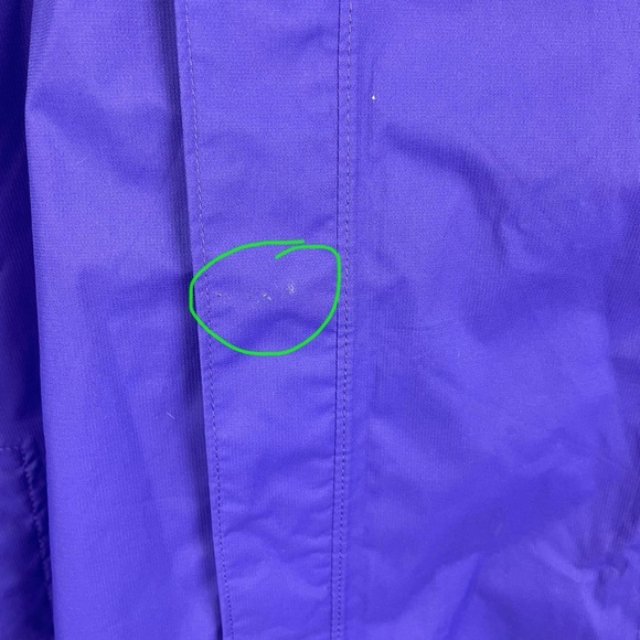 The North Face Purple Hooded Full Zip Windbreaker/Rain Jacket EUC XL Girls - Picture 10 of 17